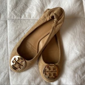 Tory Burch Suede Reva Size 9.5, Tory Burch Ballet Flats